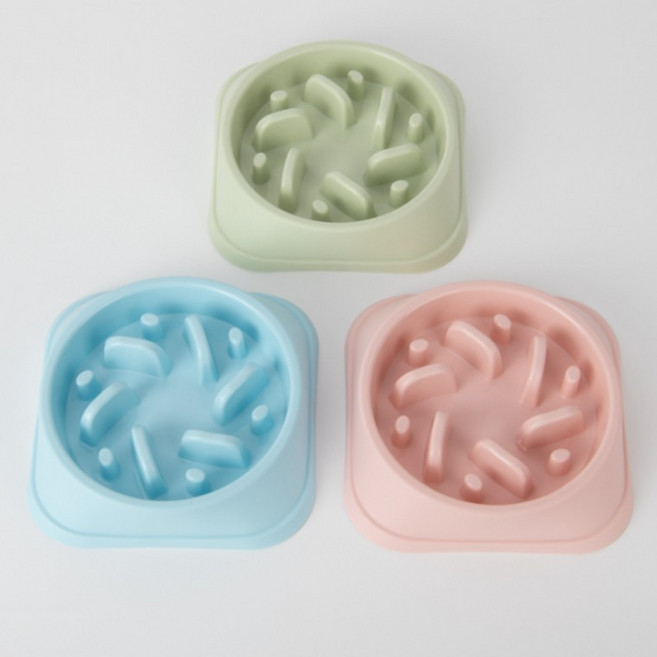 강아지 밥그릇 급체방지 고양이 라이트컬러, 1개