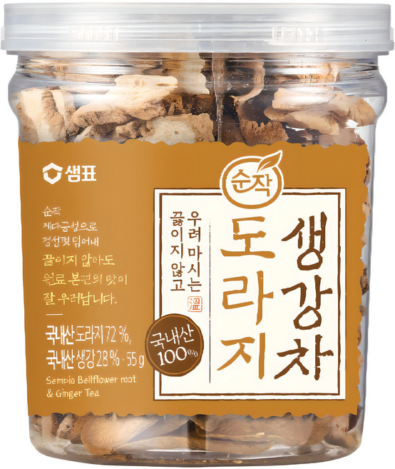 순작 도라지생강차 원물, 55g, 1개입, 1개