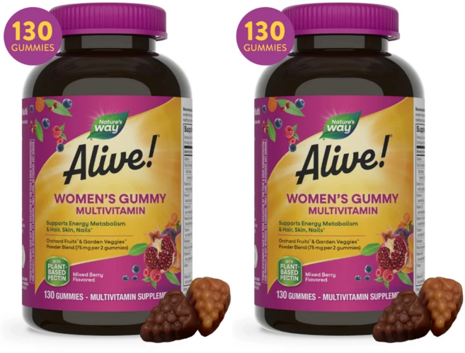 여성용 종합비타민 네이처스웨이 얼라이브 컴플리트 믹스 베리 구미젤리 130개 2개, 130정 - 쿠팡