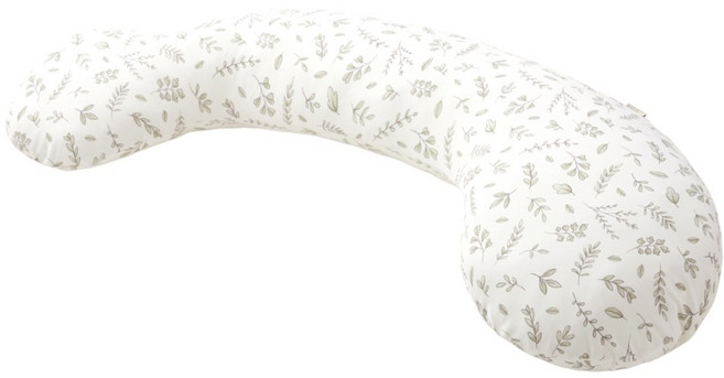 Hugsie 美國棉設計款孕婦枕【舒棉款】月亮枕 哺乳枕 側睡枕, 香草蒔分 Normal