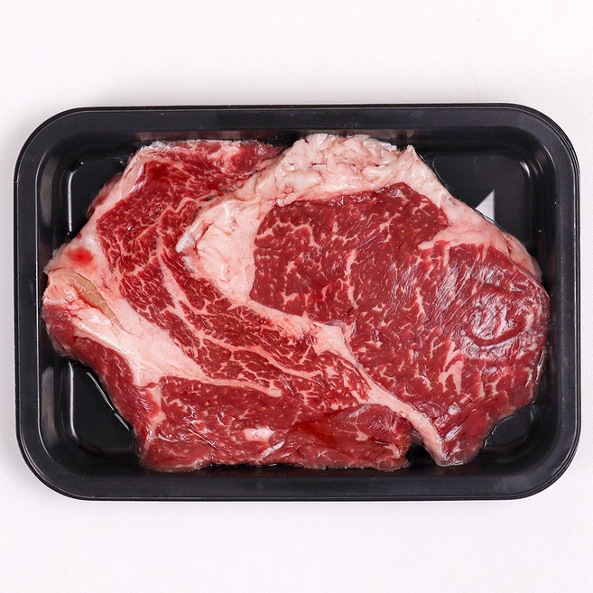 자연순수 국내산 한우 1등급 등심 200g 육즙 가득 부드럽고 고소한 프리미엄 스테이크용 고기, 3개