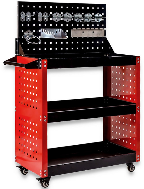 고중량 이동식 공구함 공구대 공구 다이 3단 공구카트 작업대 [국내당일발송], 1개, 고급형