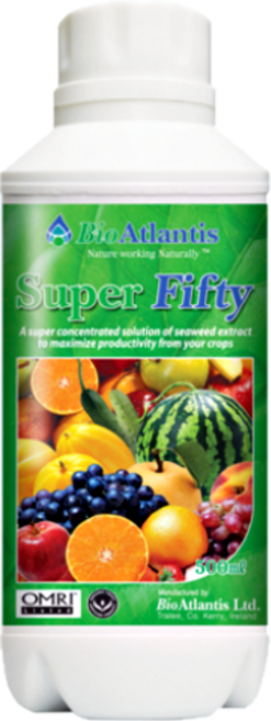 슈퍼50 500ml 친환경 해조추출물 식물 생장 성장 촉진제 감사비료 영양제 피프티, 1개