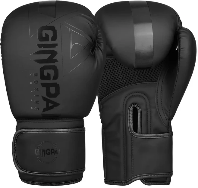 전문 6/8/10/12/14oz 권투 장갑 PU 무에타이 MMA 직업 킥복싱 성인 샌드백 훈련, 02 12oz, 01 black, 1개