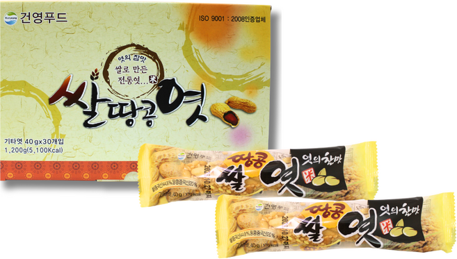쌀땅콩엿, 1.2kg, 1박스