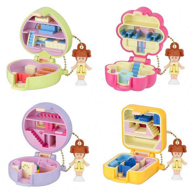 반다이 폴리포켓 2탄 일본 캡슐토이 피규어 가챠 4종 세트, 1세트