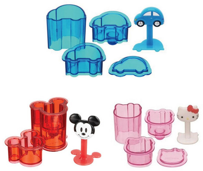 캐릭터 미니 주먹밥틀 (헬로키티 토미카 미키마우스), 1개, 헬로키티 미니 주먹밥틀