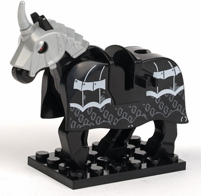 동물 호환 블럭 미니 피규어 모음, 48. 검정 기사말, 1개