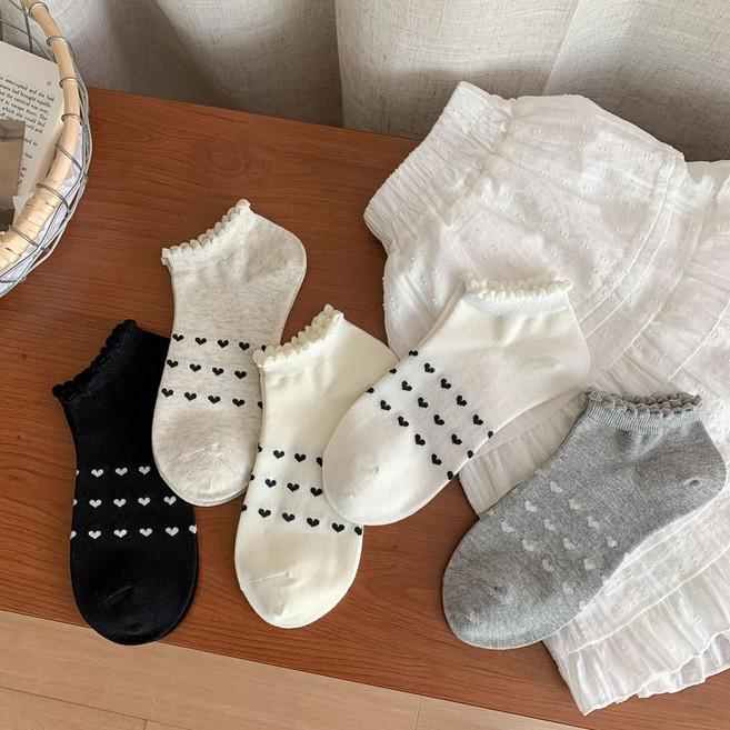 와이와이 여성 양말 5종 세트 WZ390