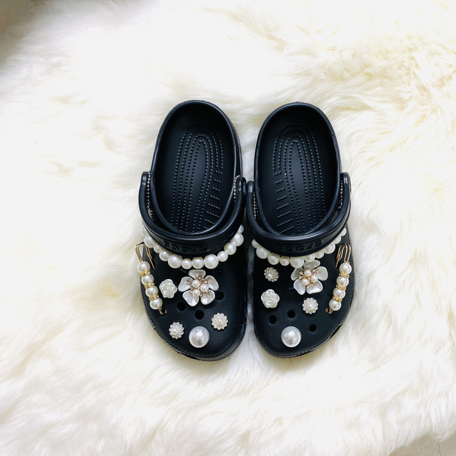 쁘띠끄 보석 큐빅 진주 신발 파츠세트 실내화 악세사리