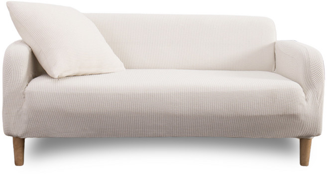 고탄력 스판 쇼파커버 1인용 2인용 3인용 4인용 5인용 카우치 특대형, 화이트, 1개