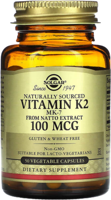 솔가 내추럴 비타민 K2 (MK-7) 100mcg 캡슐, 50정, 1개