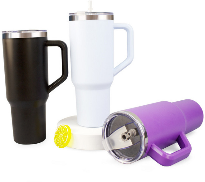 보온보냉 텀블러 대용량 고급스테인리스 손쉬운세척 차량컵홀더호환 3타입 회전식뚜껑, 1개, 1.8L, 그레이