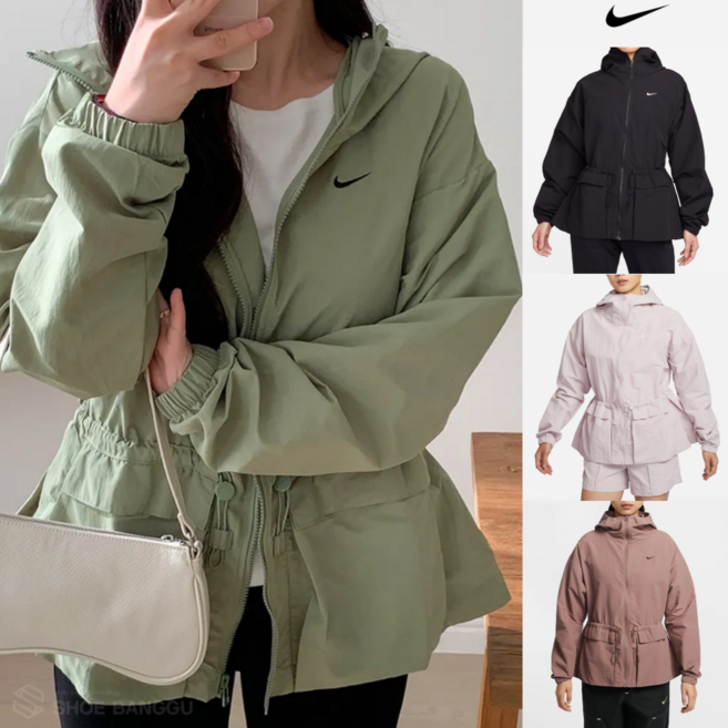 [정품] 나이키 후드 집업 데일리 바람막이 여성스러운 코디 4Color FN3670