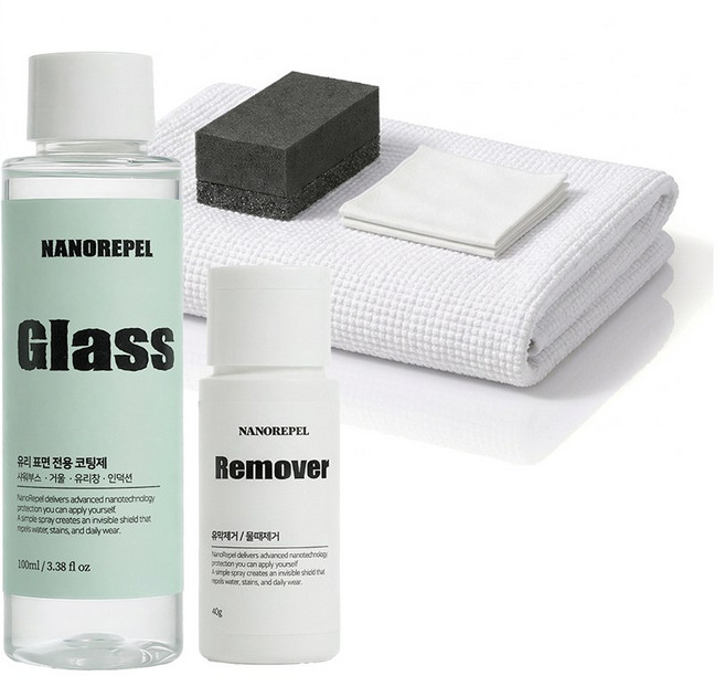 나노리펠 유리 표면 전용 코팅제 세트, 1세트