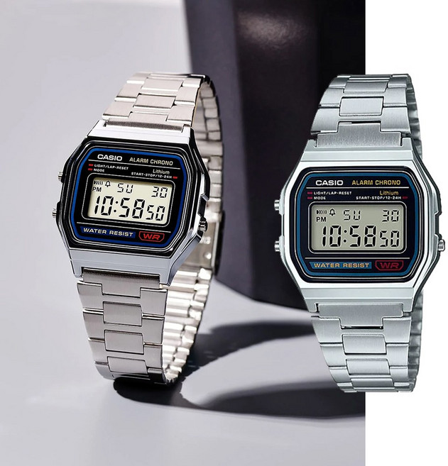 카시오 빈티지 스퀘어 메탈시계 A-158 손목시계 데일리학생 커플