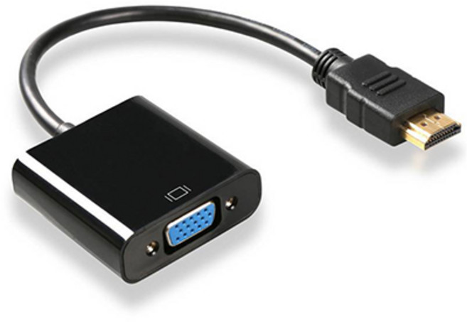 1080P HDMI-비디오 오디오 케이블 잭 PS4 용 VGA 어댑터 Male to 변환기 호환 PC TV, 01 Black, 1개