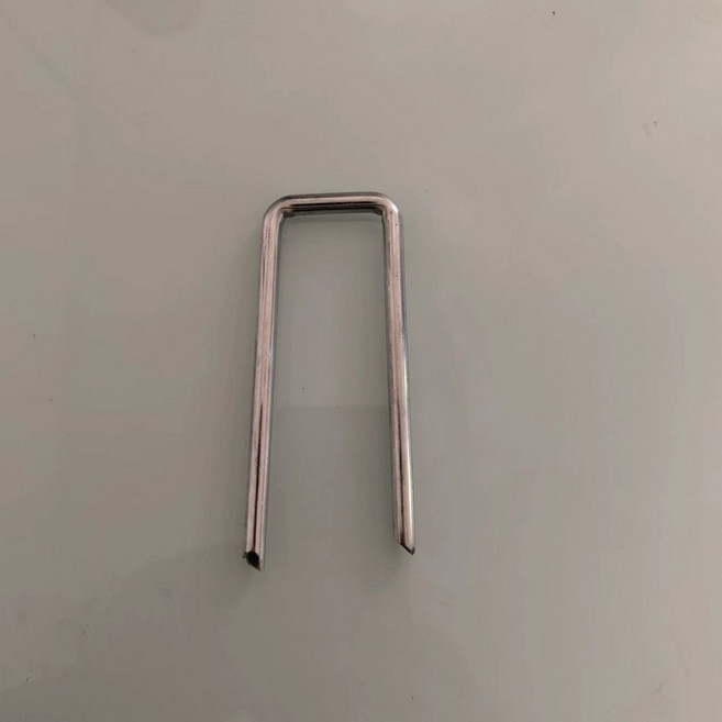 야자매트 고정핀 U자형 매트 고정말뚝 논슬립 등산로, 아연도금 두께 6mm 폭 길이 10cm 50개