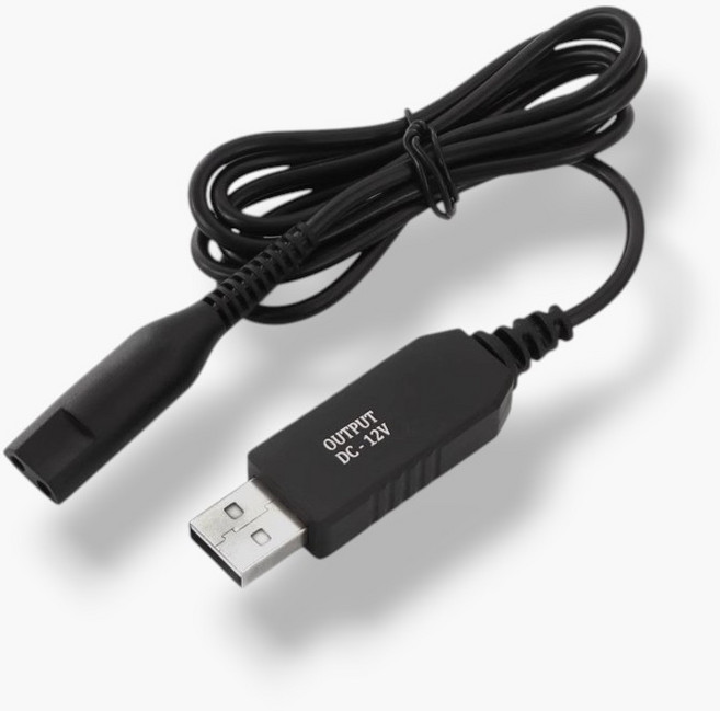 [안전] 브라운 전기 면도기 충전기 USB 케이블 BRAUN 전기종 호환, 1개