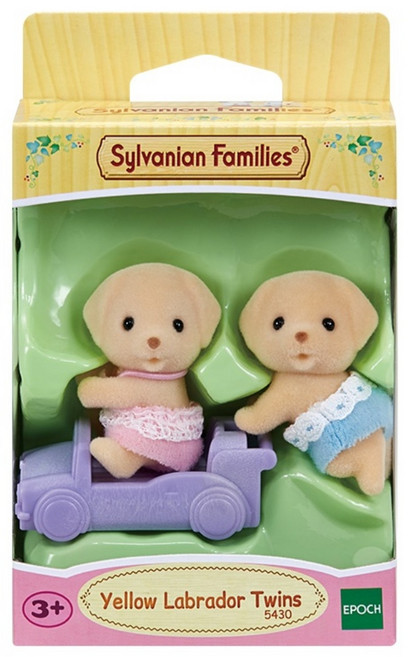실바니안패밀리 리트리버 쌍둥이 피규어 5430, 1개