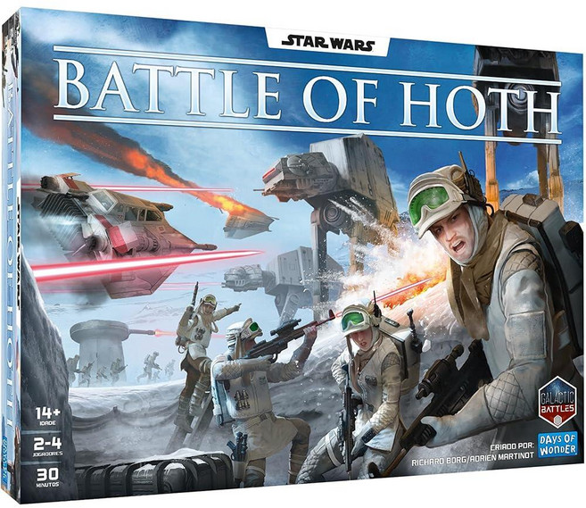 Asmodee 스타워즈 테이블 보드게임 : 배틀 오브 호스 보드 게임 - 빠르게 진행 미니어처 전략 제국 군대 반란군 지휘 2-4명 30분 플레이 시간