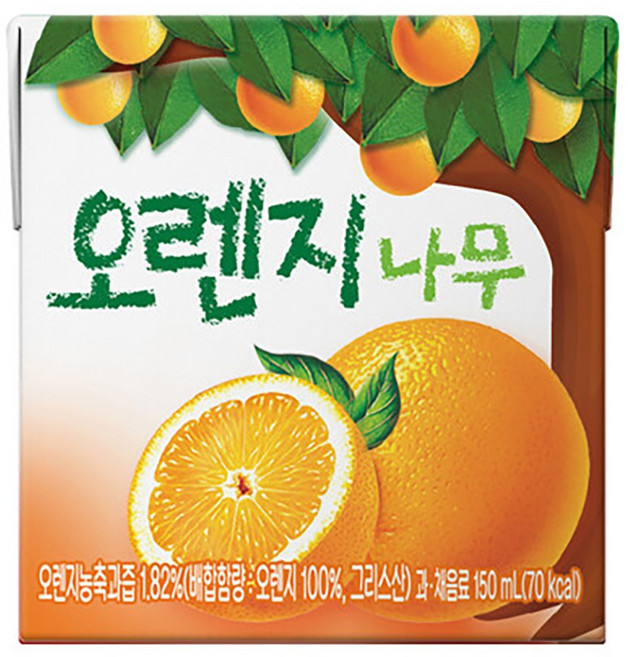 서울우유 오렌지나무 주스, 150ml, 5개