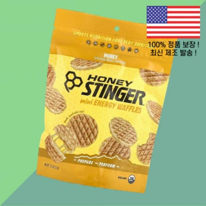 꿀 허니 스팅어 미니 에너지 와플 5.3온스 150g Honey Stinger Mini Energy Waffles 5.3oz - 쿠팡