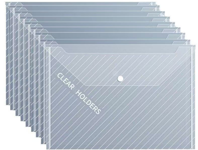 a4똑딱이 서류봉투 시험지 보관 파일 미술 그림보관 파일 사무용 파우치 서류봉투, 100개, A4