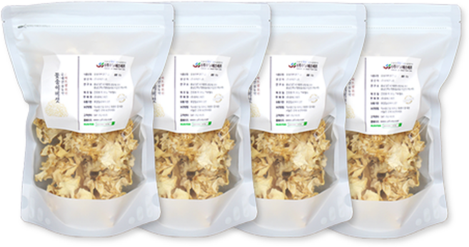 꽃송이버섯 근적외선건조 국내산, 꽃송이버섯 건조 200g(50g x 4개)