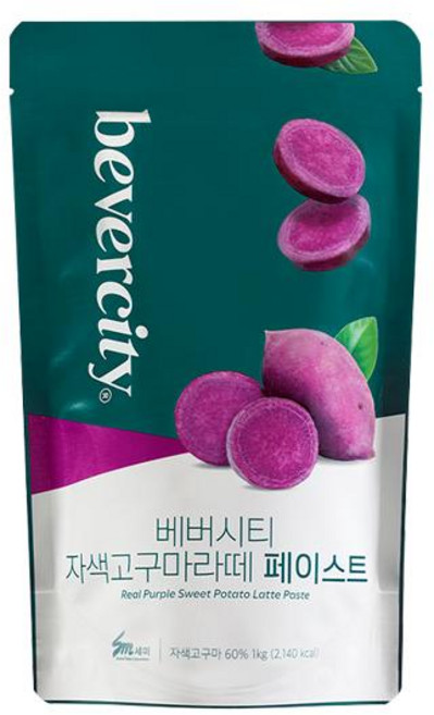 세미 베버시티 자색고구마라떼 페이스트 1kg, 1