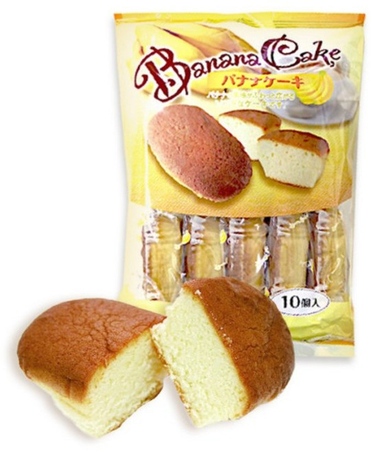 시아와세도 바나나케이크 10p, 1개, 180g