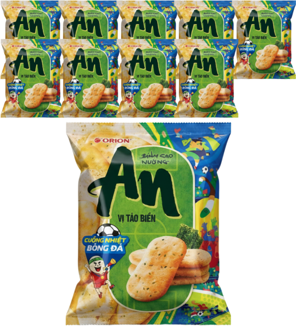베트남 오리온 안 쌀과자 김첨가 An