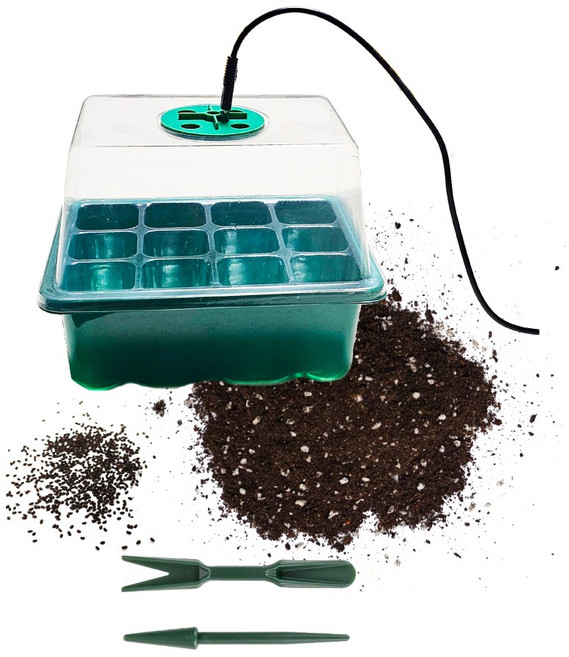 LED 식물재배 온실 키트 (상토/바질씨앗 포함), 1개