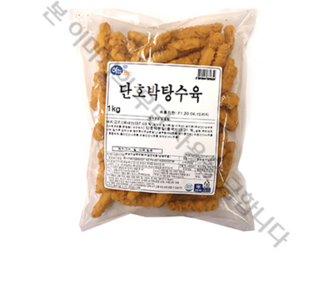 하늘푸드 단호박 탕수육, 2개, 1kg