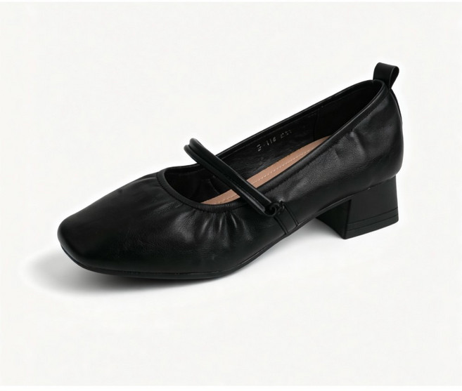 스퀘어토 셔링 메리제인 구두