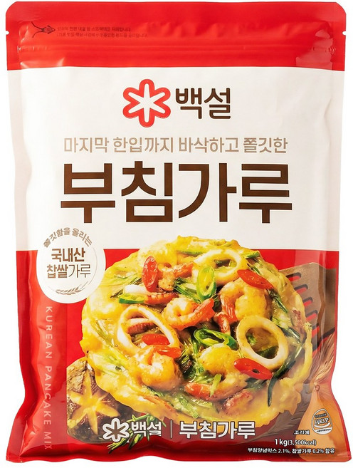 백설 부침가루, 1kg, 1개