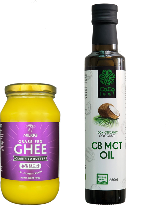 밀키오 목초사육 기버터 Ghee 500mL + 코코리프 유기농 MCT C8 250mL, 1개