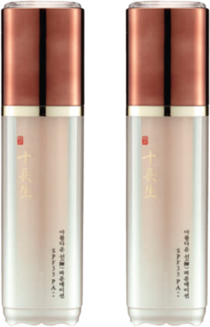 십장생 아름다운 선 파운데이션 40ml, 23호 차분한색, 2개