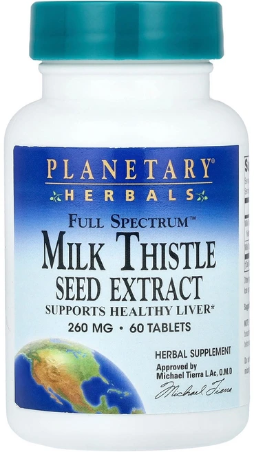 Planetary Herbals Full Spectrum™ 밀크시슬 씨추출물 60정 Herbals (플래니터리 허벌), 1개 - 쿠팡