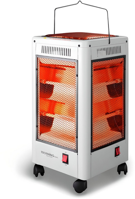 대웅모닝컴 오방향 전기난로 전기히터, 화이트, 대웅모닝컴 오방향히터