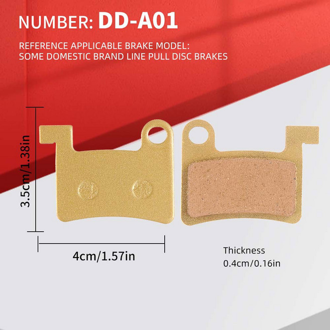 자전거 브레이크 패드 MOTSUV BRPto01 디스크 B01S B05S 용 구리 기반 금속 MTB 유압 M525 M395, 1개
