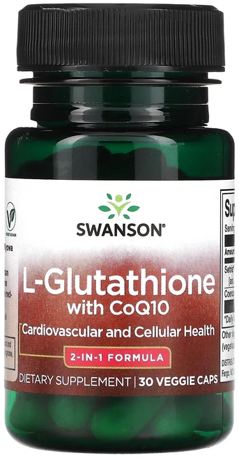 Swanson l-글루타치온 CoQ10 함유 베지 캡슐 30정, Swansonl글루타치온CoQ10함유베지캡슐30정, 1개 - 쿠팡