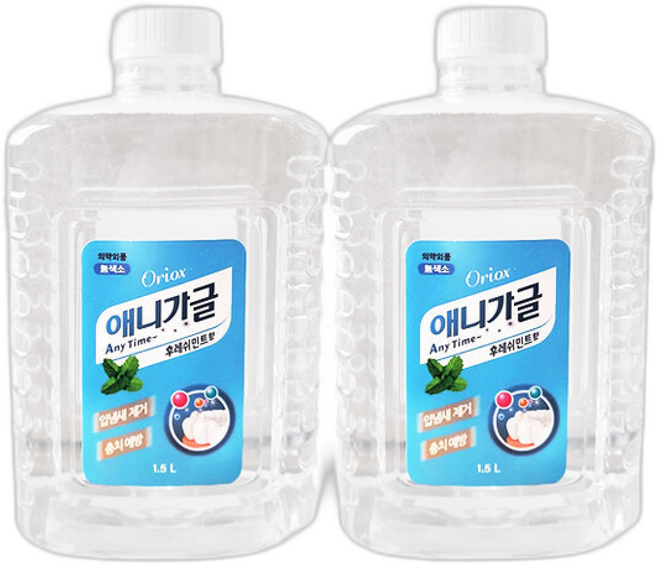 애니가글 후레쉬민트향 대용량 가글 업소용, 1.5L