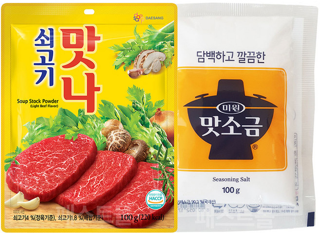 쇠고기 맛나 100g + 맛소금 세트 대상, 1세트