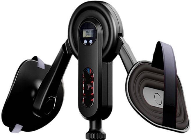 온모션 케겔 허벅지 운동기구 남녀 공용 내전근 코어 강화, 매트 블랙