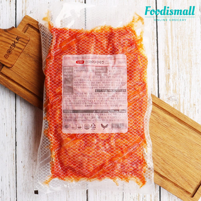 에쓰푸드 스파이시치킨 1kg 피자토핑 핫치킨 샌드위치, 1개