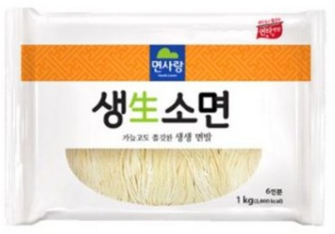 면사랑 생소면 1kg 국수 생 소면 대용량 60인분 콩국수면, 10개