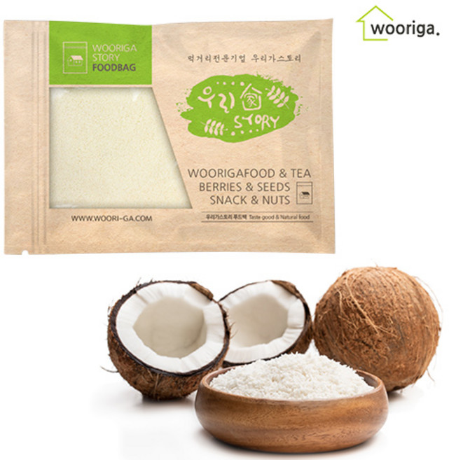 우리가스토리 건조 코코넛 분말 베이킹 재료, 1kg, 1개