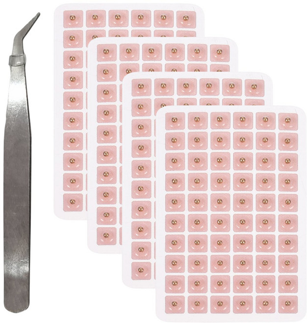 mimino 마그네틱 귀지압패치, 혼합색상, 240개