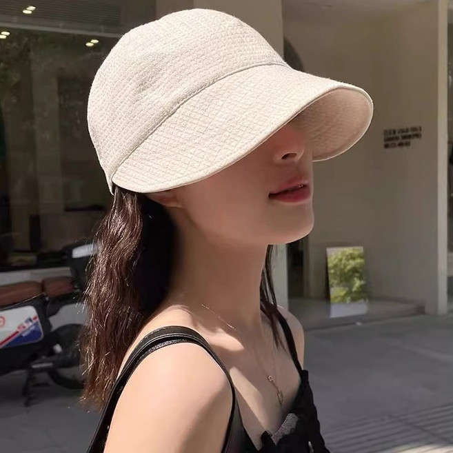 여성 캡형 벙거지 모자 챙넓은 썬햇 햇빛차단 자외선차단 여름 봄 가을 데일리 바캉스 여행 산책 등산 소두핏 스트랩 무지 버킷햇